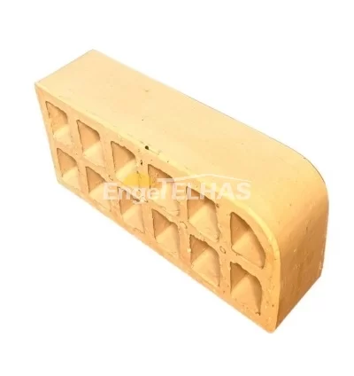 Tijolo Aparente 12 Furos Curvo