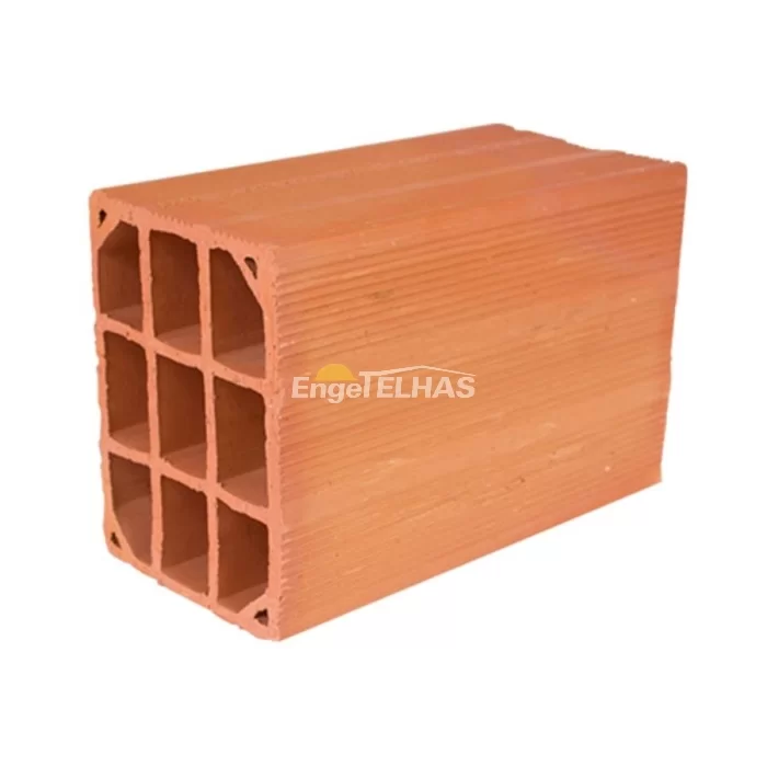 Tijolo Reboco 9 Furos - 9x14x29 cm
